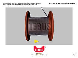 Original Lebus wire rope spooling technology.
