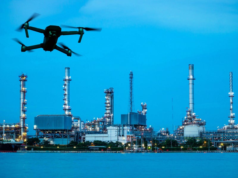 Oil and gas companies using drones