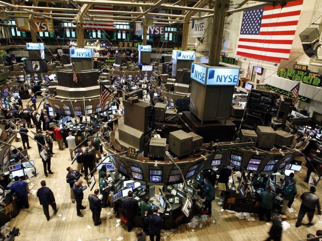 NYSE Stock exchange bankers trading