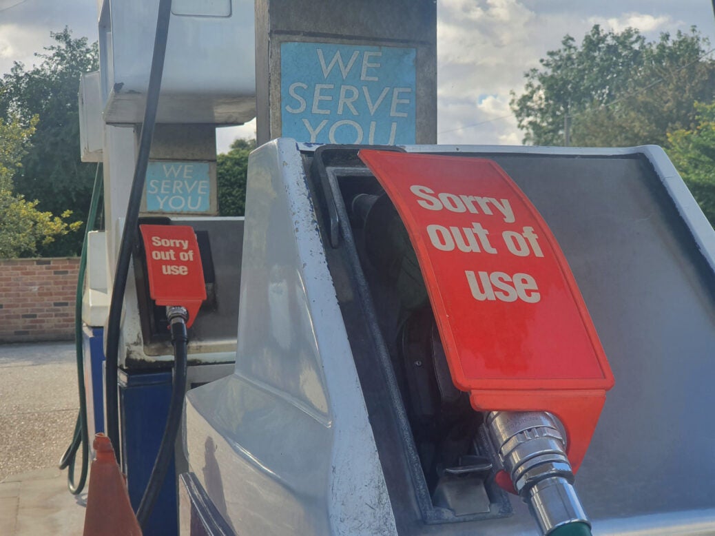 Petrol pumps out of service