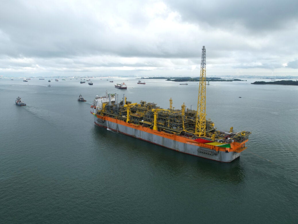 Liza Unity FPSO has been awarded world's first SUSTAIN-1 by ABS - The FPSO seen from above