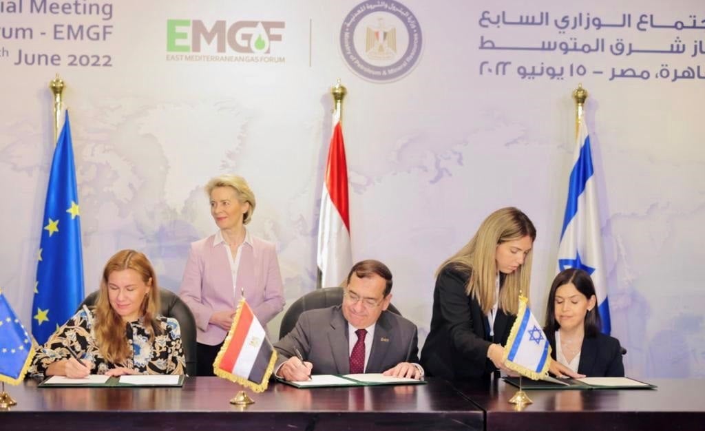 EU, Israel and Egypt sign gas export deal with Europe