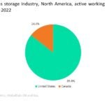The US dominates underground working gas storage capacity in North America
