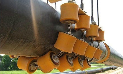 The pipeline is equipped with a skin effect heat management system The pipeline