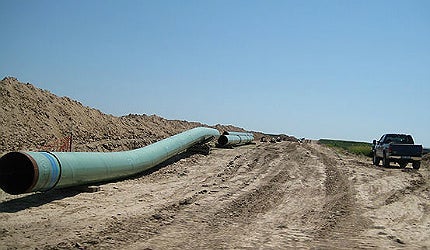 The cross-border pipeline will run from Hardisty in Canada to Steele City in the US state of Nebraska The cross-border pipeline will run from Hardisty in Canada to Steele City in the US state of Nebraska