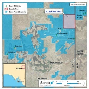 Location of 3D seismic survey