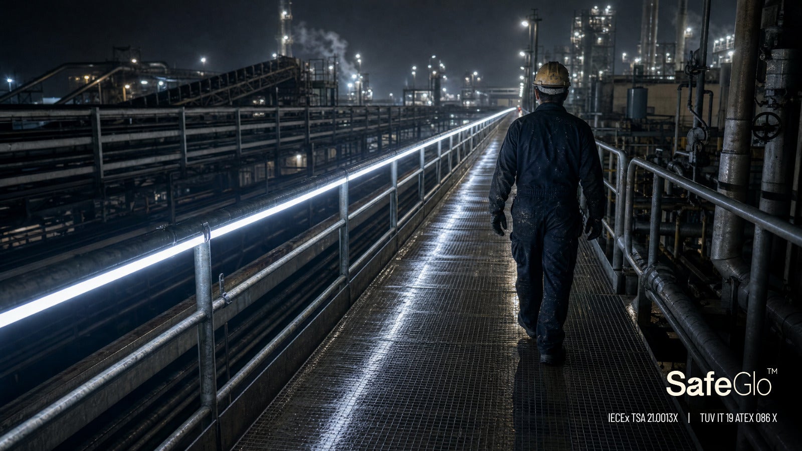 offshore platform pipe rack corridor