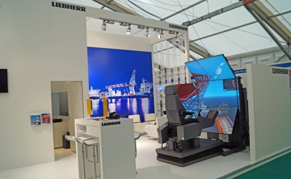 Liebherr company booth