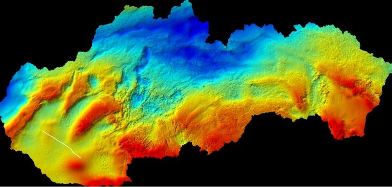 geoproxima map of slovakia